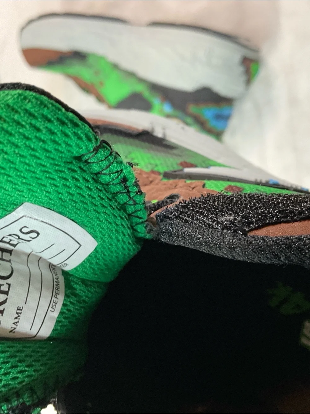 Skechers Mega-Craft 4K Minecraft Green Brown Multi Sz 13T/12UK/30EU 402160L